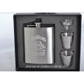 6oz Hip Flask + 2 Cups + 1 Funnel